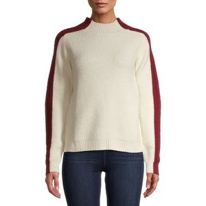 Side Stripe Turtleneck Sweater MEDIUM